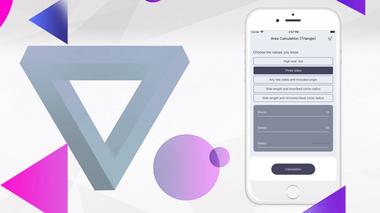 ArbitraryTriangleCalcu screenshot-4