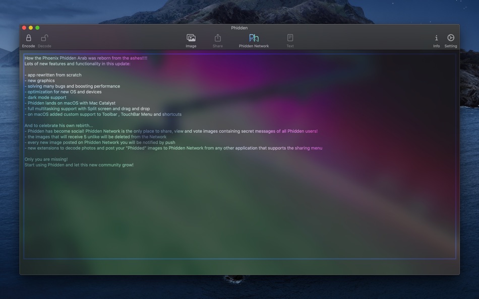 #2. Phidden (macOS) Podle: Ragazzetto Project