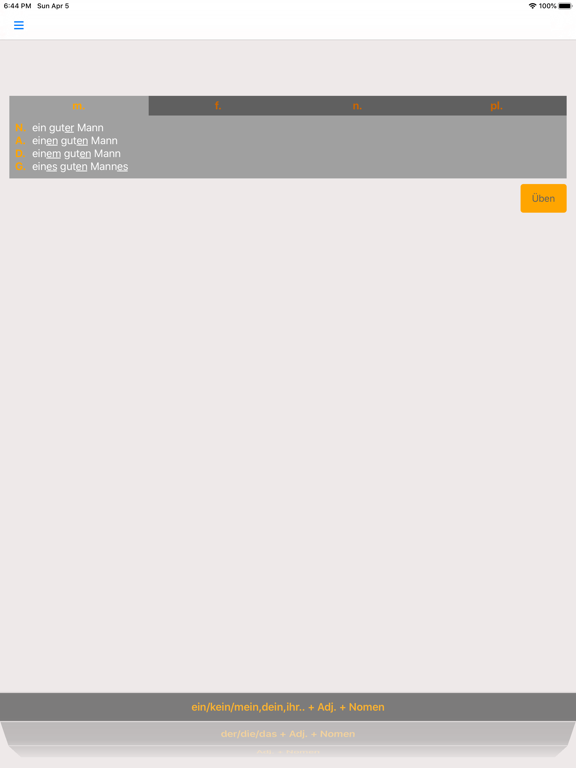 Screenshot #4 pour German Adjective Endings