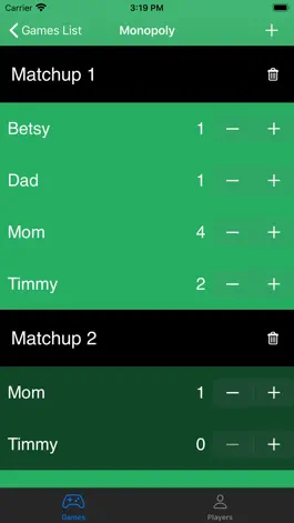 Game screenshot Family Game Tracker apk