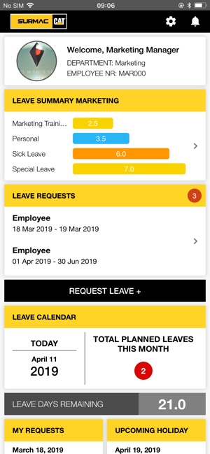 Surmac Leave Tracker(圖1)-速報App
