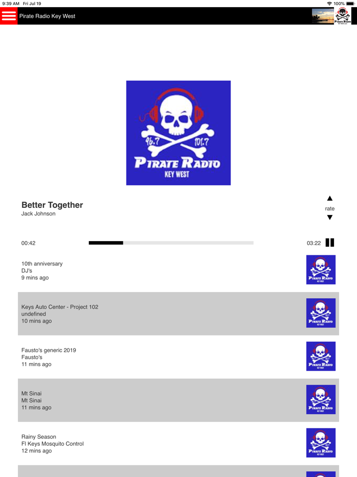 Pirate Radio Key West App