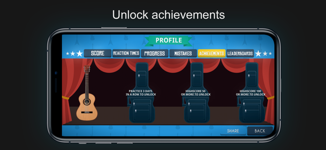 ‎Guitario: Guitar Notes Trainer Screenshot