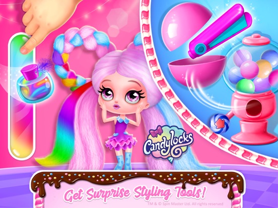 Candylocks Hair Salon iPad screenshot 4 - Education app