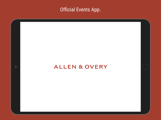 Screenshot #4 pour Allen & Overy Events App