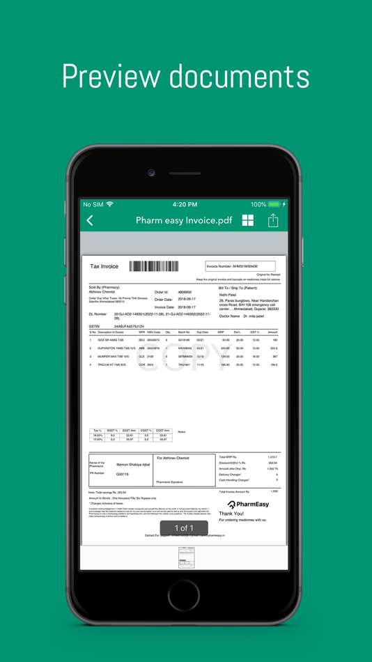 #3. Doc Scanner - Documents (iOS) 由: AppAspect Technologies Pvt. Ltd.