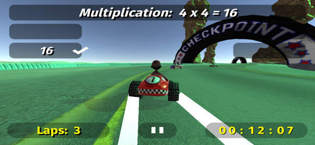 ‎Math Racing 2 Pro Screenshot