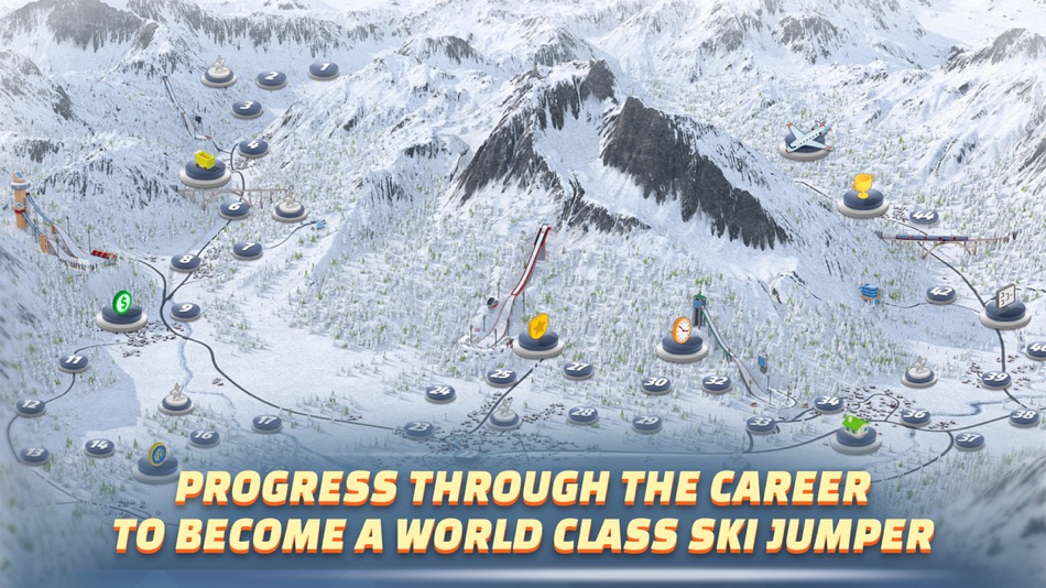 #6. Ski Jump Mania 3 (iOS) Bởi: POWERPLAY MANAGER, s.r.o.