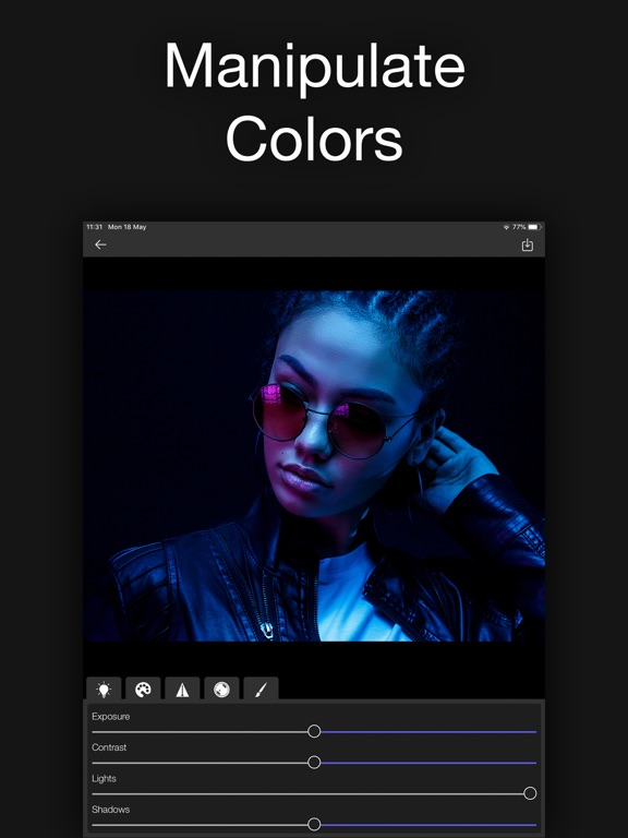 Light Suite - RAW Photo Editor iPad screenshot 4 - Photo & Video app