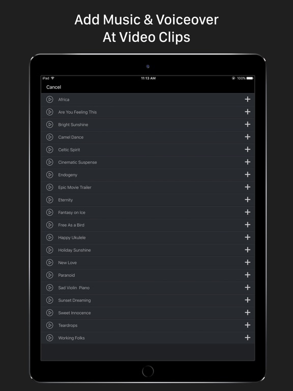 Slow Motion Video Fx Editor iPad screenshot 4 - Photo & Video app