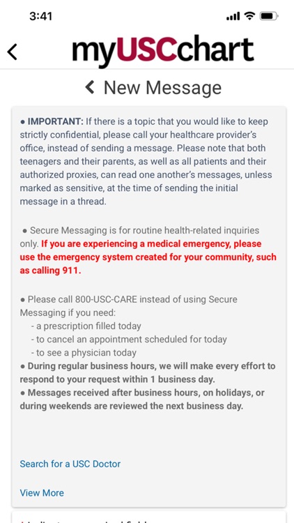 Keck Medicine myUSCchart screenshot-4