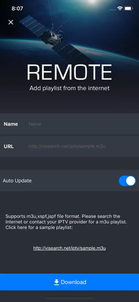 IPTV Player Pro: play m3u file