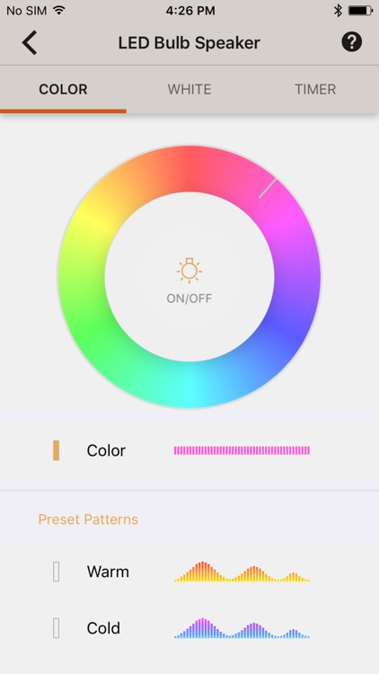 LED Bulb Speaker Application screenshot-5