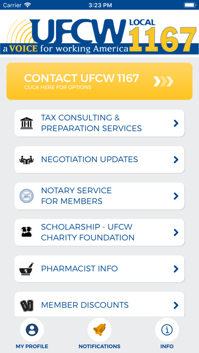 UFCW 1167 screenshot 3