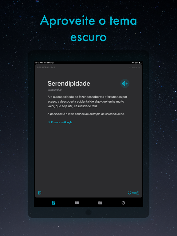 Palavra do Dia — Portuguese iPad screenshot 6 - Reference app