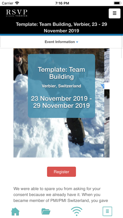 How to cancel & delete RSVP Verbier Pulselinks from iphone & ipad 2