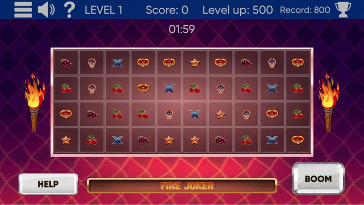 Fire Joker: Cards in a row