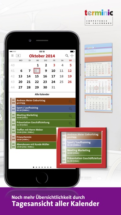 terminic 3-Monatskalender Pro Screenshot