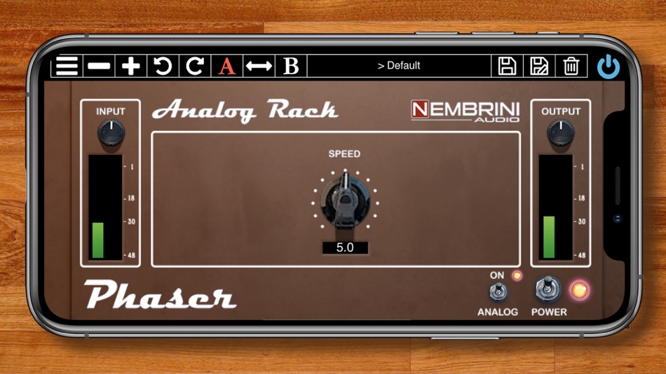 Analog Rack Phaser (iOS) 由: Nembrini Audio Analog Rack Phaser (iOS) 由: Nembrini Audio
