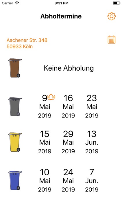 Kölner Müllabfuhrkalender screenshot-4