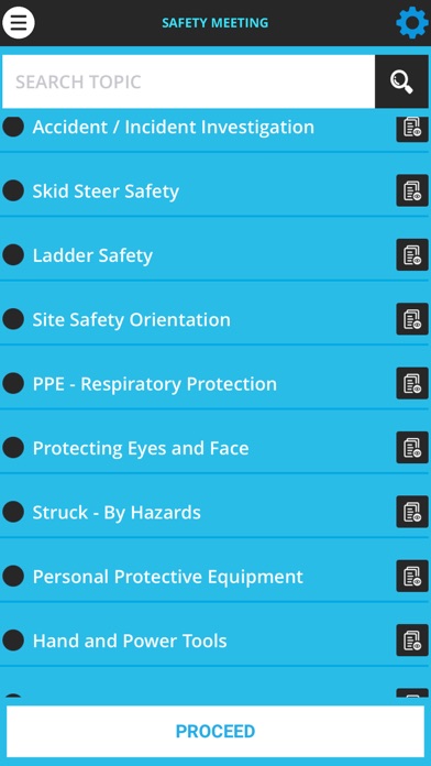 Safety Compliance App Screenshot