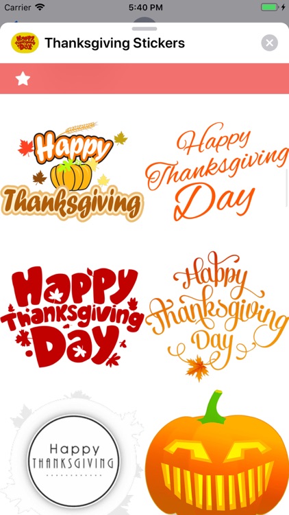 Thanksgiving Stickers