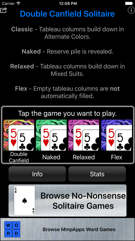 Double Canfield Solitaire - 1.5 - (iOS)