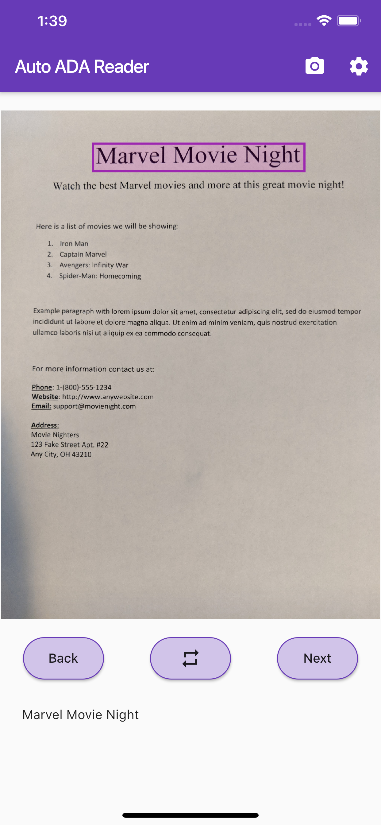 Auto ADA Reader screenshot 2