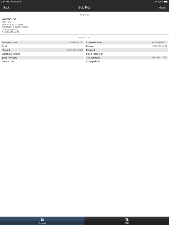 SalesPad Mobile iPad screenshot 4 - Business app