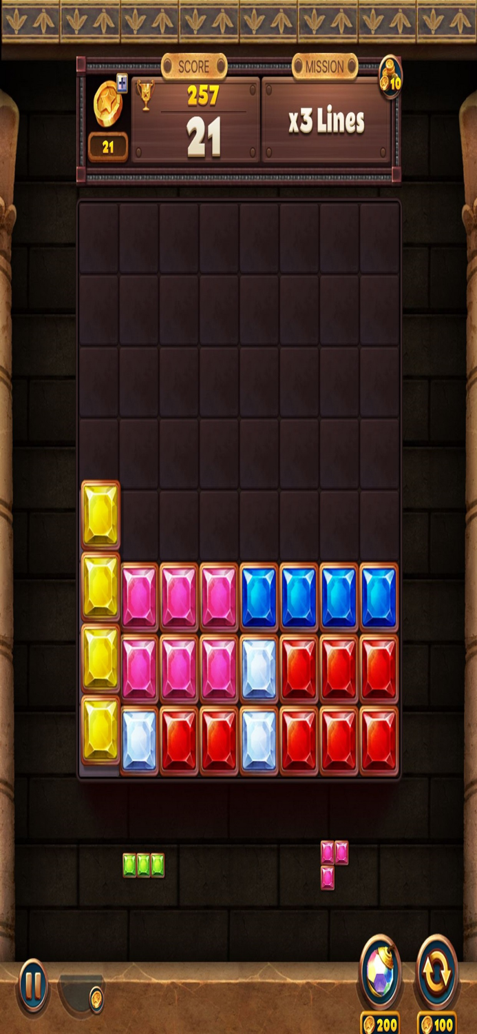 Jewel Brick Cube Drop