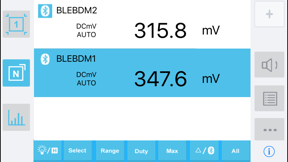 OWON Multimeter BLE screenshot