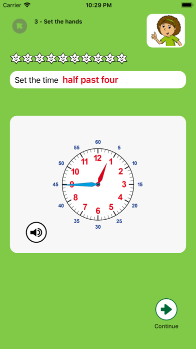 Learning to tell Time Screenshot