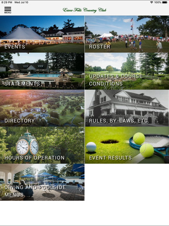 Essex Fells Country Club iPad screenshot
