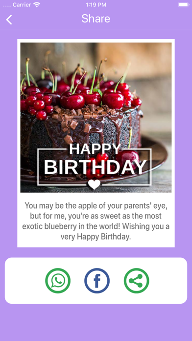 Birthday  Messages & Wishes Screenshot