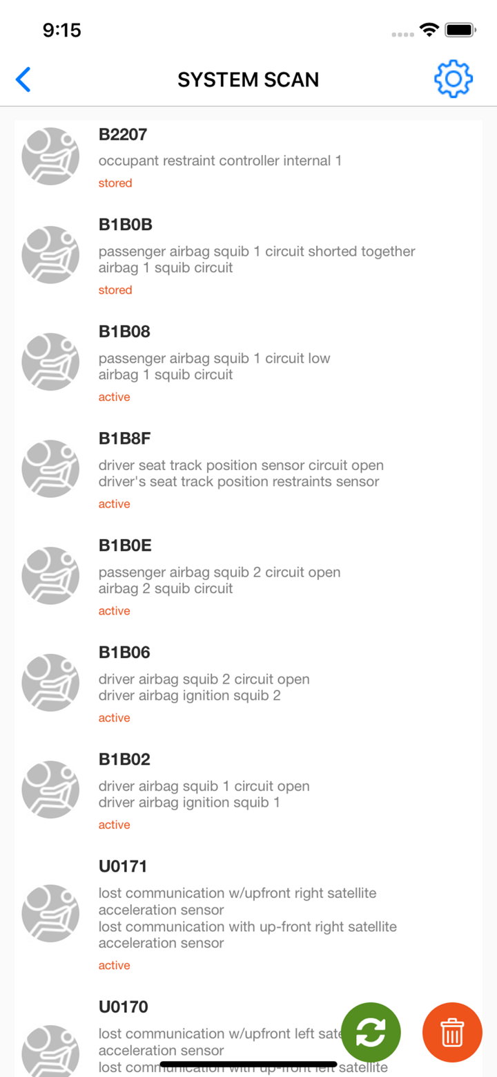 OBD JScan screenshot 4