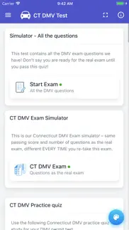 connecticut dmv practice exam iphone screenshot 3