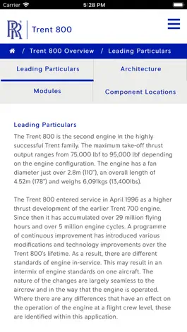 Game screenshot Trent 800 Pilot Guide apk