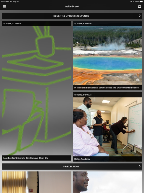 DrexelOne iPad screenshot