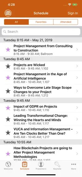 Game screenshot UT Dallas PM Symposium apk