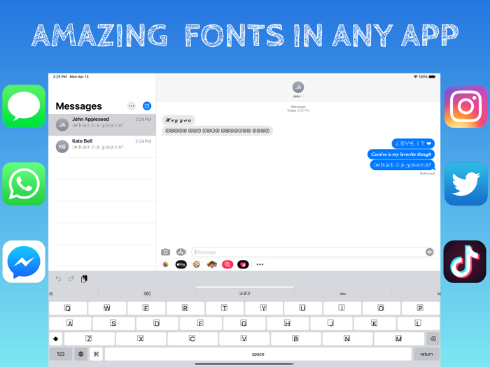 Fontier ► Fonts Keyboard