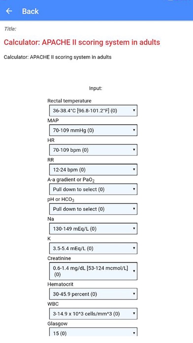 Mehrsys Medical Calculator screenshot 3