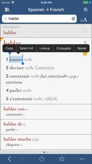 ultralingua french-spanish iphone screenshot 1