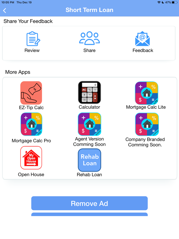 Short Term Loan Calc