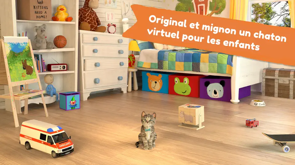 Capture d'écran de Chaton Mignon: Jeux De Chat 3D sur iPhone 1