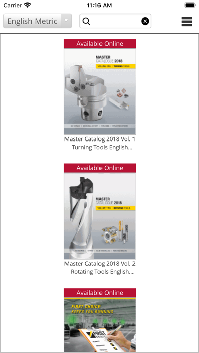 Kennametal Catalogs iPhone screenshot 1 - Business app