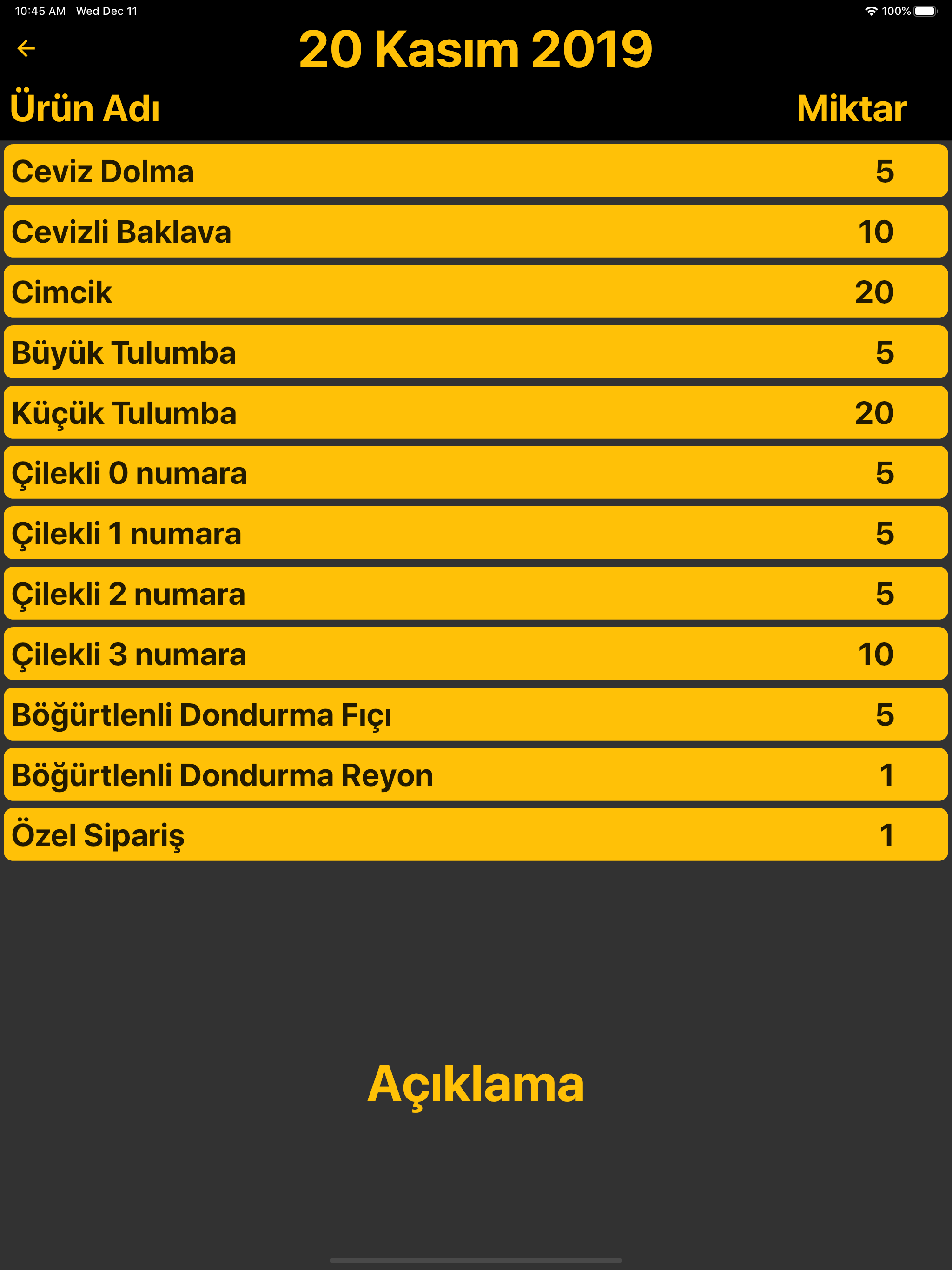 Baksan Sipariş