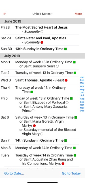 Catholic Calendar on the App Store