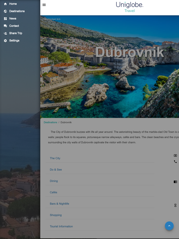 UNIGLOBE Travel Companion iPad screenshot 6 - Travel app