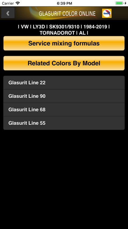 Basf Glasurit Color Chart