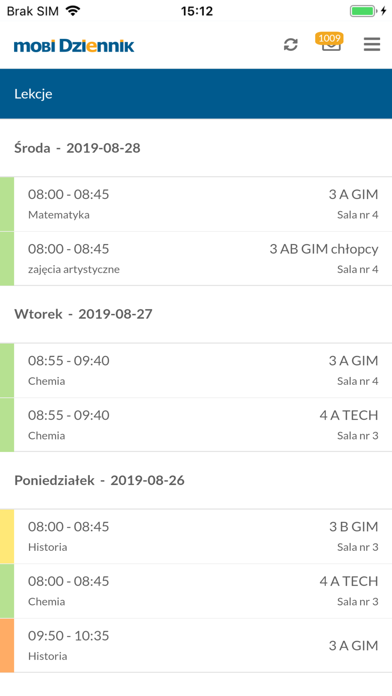 mobiDziennik screenshot